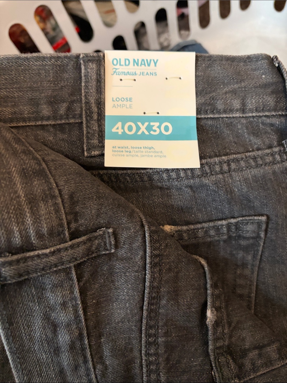 Old Navy Men's Loose-Relaxed Jeans - Charcoal